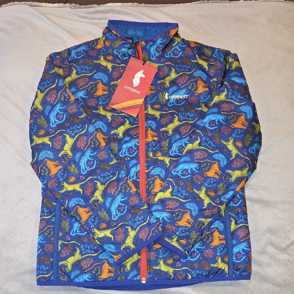 Cotopaxi Kids Puma Jacket - Blue, Red, Yellow.Size M 10-12